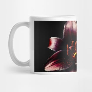 Black Lily on Black Mug